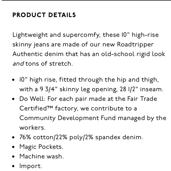 Madewell Roadtripper Jean Leggings - Picture 7 of 7